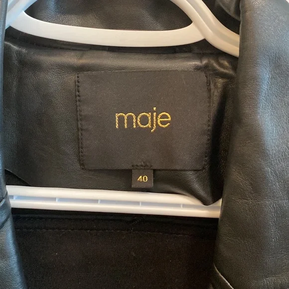 Maje leather jacket - Picture 9 of 16